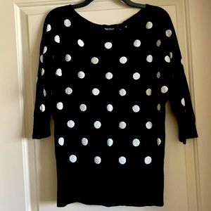 White House Black Market Polka Dot Sweater